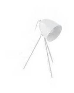 Eglo Don Diego Chrome Table Lamp - White.